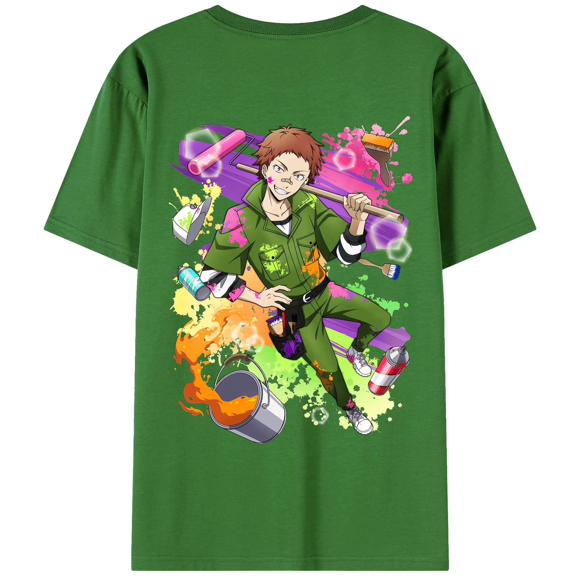 （画像用） 文豪ストレイドッグス Bungo Stray Dogs レディース半袖Tシャツ(バックプリント)